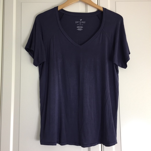 American Eagle Muted Indigo Tee